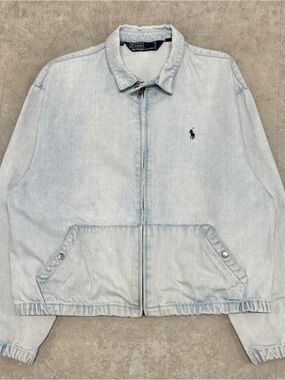 Vintage Polo Harrington Denim Jacket